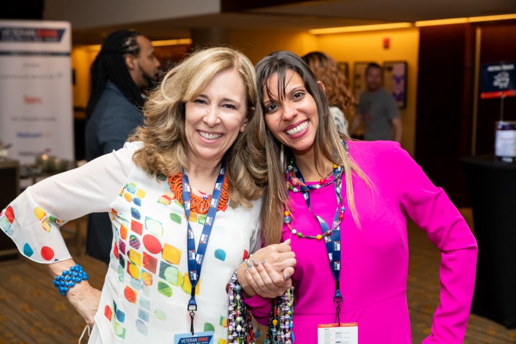 Two veteran edge participants smiling for photo